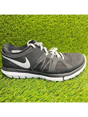 Nike Flex 2014 Run Womens Size 5.5 Black White Athletic Running Shoes Sneakers